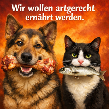   Darf Dein Hund gesund alt werden ?  
 &nbsp; 
 Wie sein Uhran der Wolf, ist der Hund ein Beutegreifer und somit ein Fleischfresser. &nbsp;Er jagt...